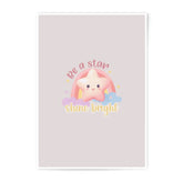 Be a Star Photographic Prints, Nursery Decor, Kawaii Art, Positive Quote, Childrens Room Art, Shine Bright, Pastel Decor - Tawshia